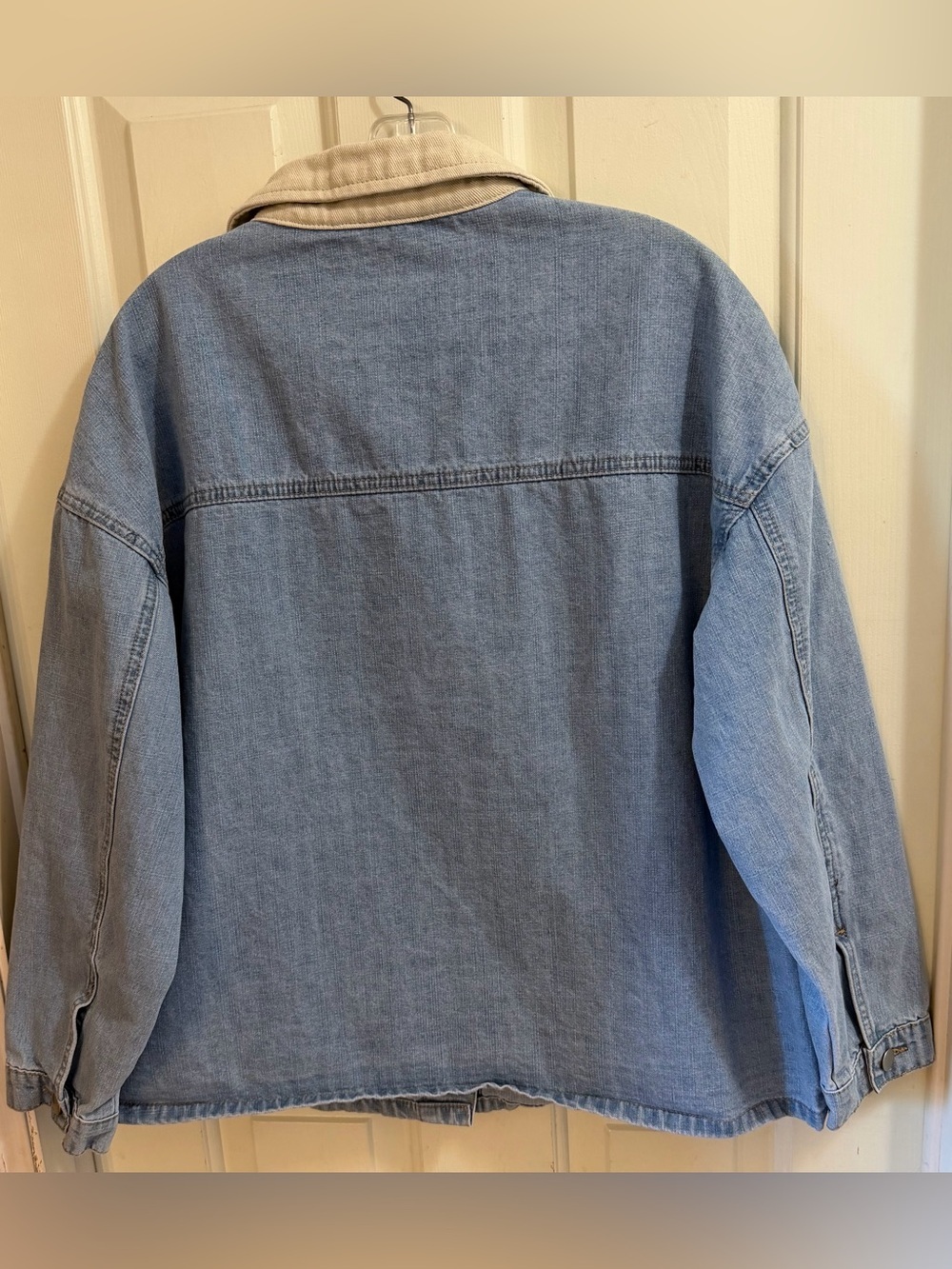 Women’s Yeokou Lightwash Denim Barn Jacket | Farmhouse Coastal Cowgirl | M - Picture 4 of 6